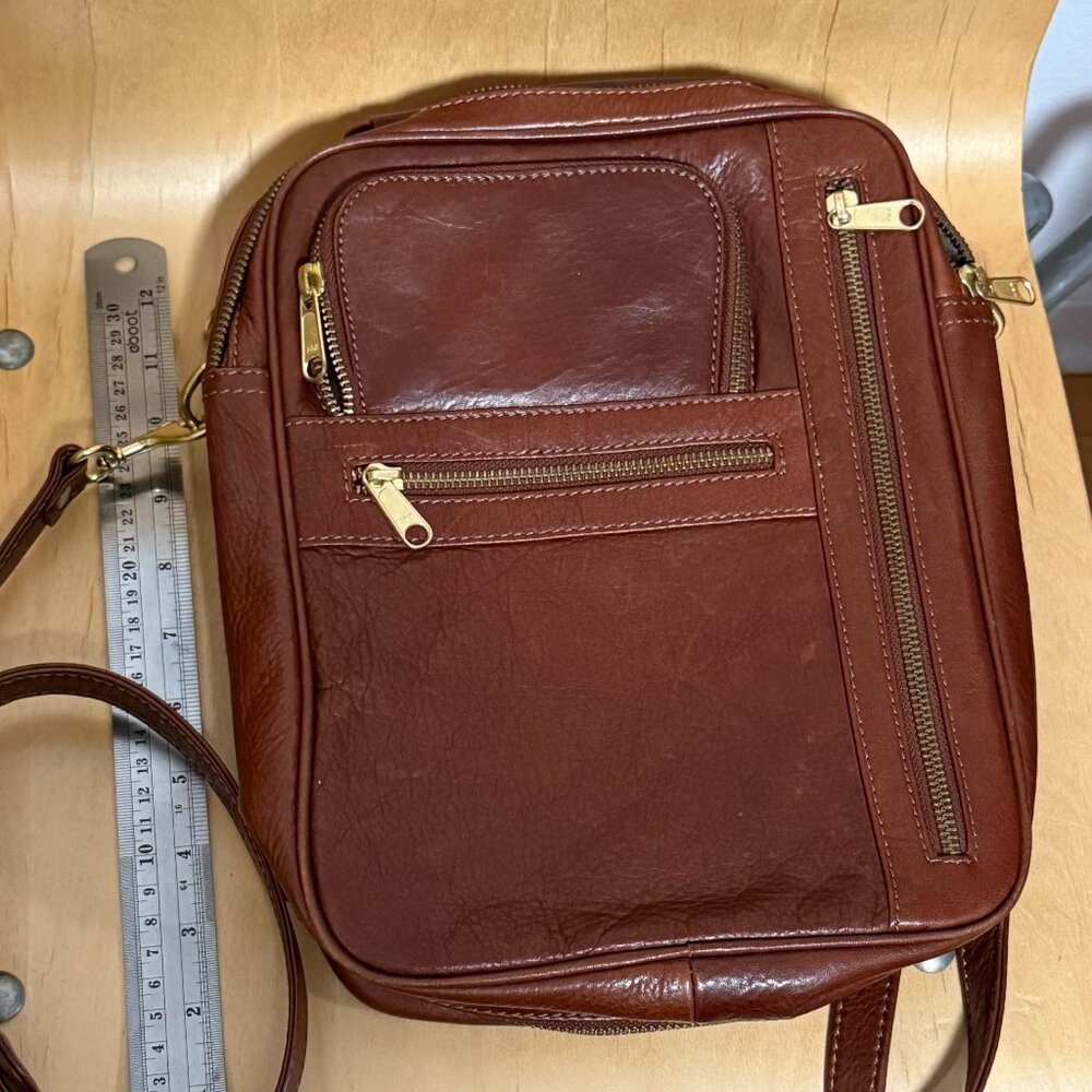 Brown Leather Crossbody Bag